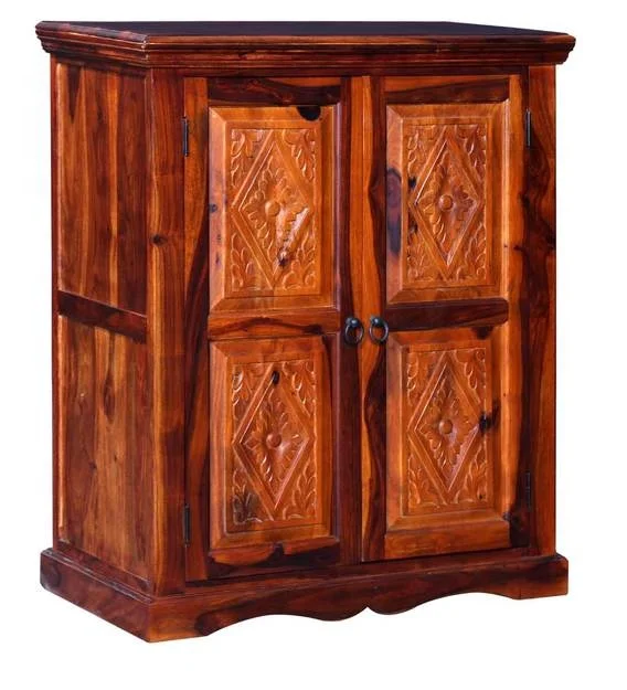 Industrial Vintage Bar Cabinet Indian Sheesham Wood High End Bar Cabinet Jodhpur Handmade Wine Bottle Storage Racks Bar Cabinet