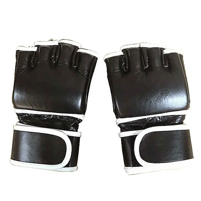 Professional Custom Logo Pu Leather  Kick Boxing Muay Thai Training Grappling Glove Mma Gloves