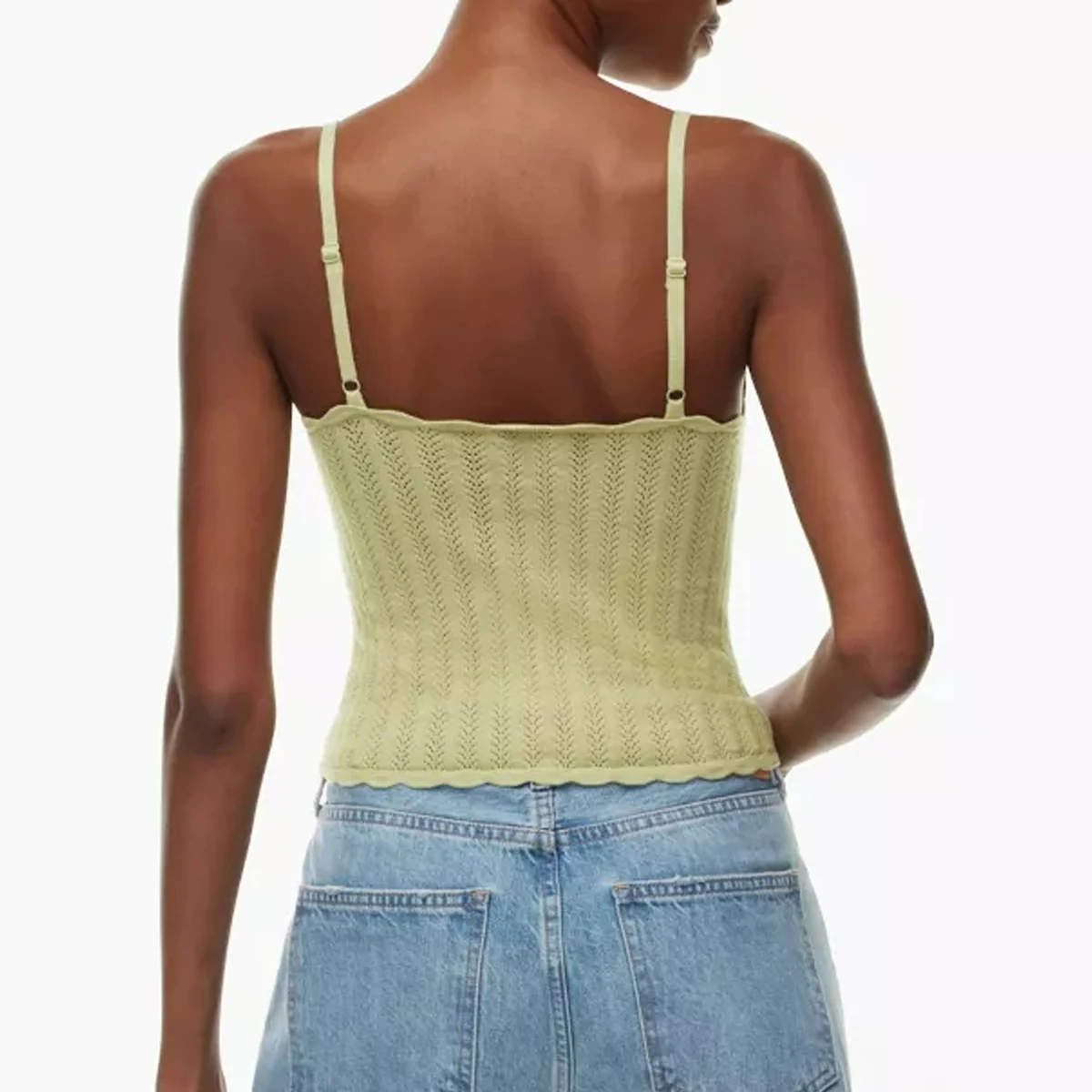 New Arriver Women Knitwear Female Knitted Off Shoulder Sleeveless Crop Tops Slip Strappy Custom Sexy Sweater Tank Tops