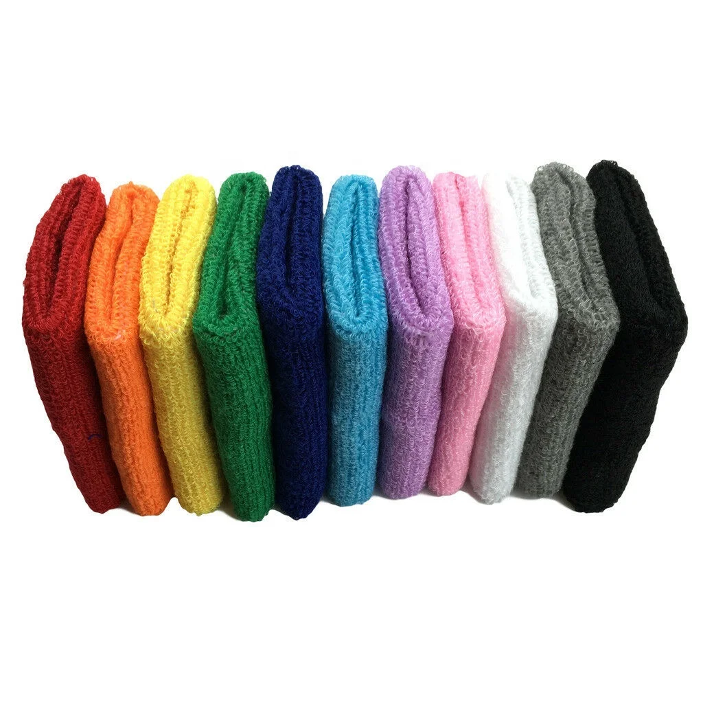 Wristband Sweatband Running Sweat Band for Sport Tennis Basketball Sweatband Wristband Wrist Band Towel Elastic