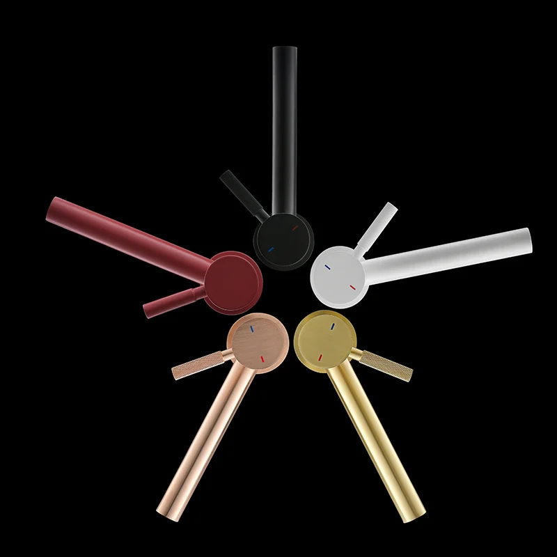 Watermark certification luxury tapware bathroom basin mixer red faucet