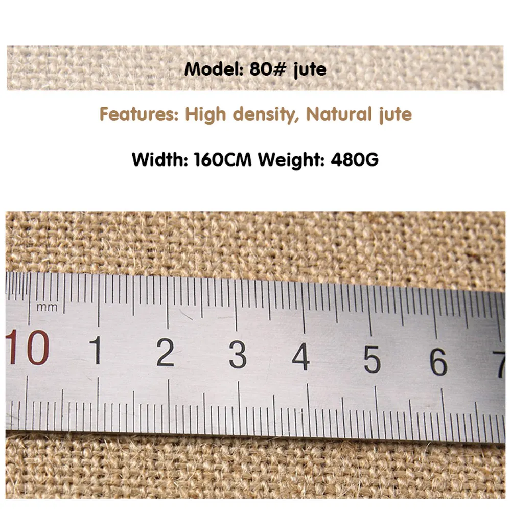 Bamboo Linen Fabric 6060 Cotton Jute Cloth Jute Burlap Hessian Cloth 100% Jute Tote For Construction Decoration Packing