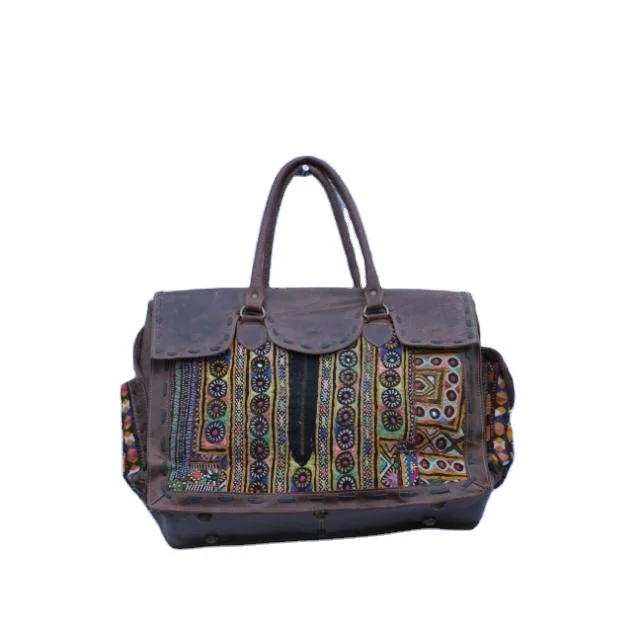 Wholesale Indian Coin Handwork Embroidered Hippie Gypsy Vintage Woman Shoulder Purse Banjara Bag