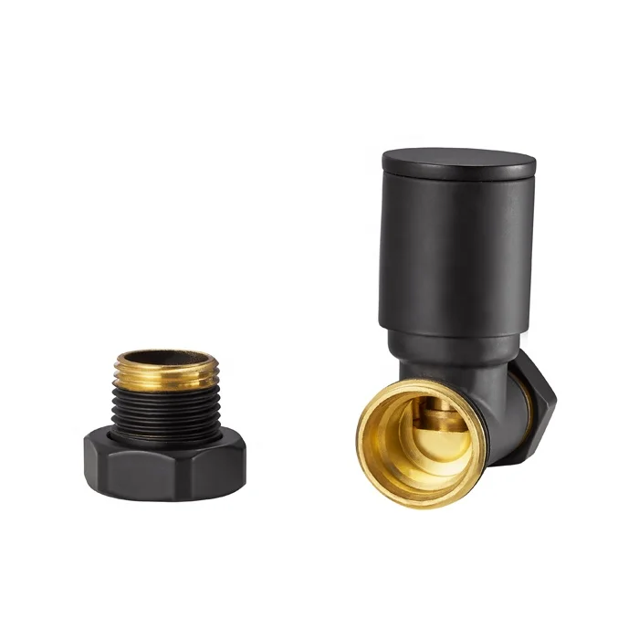 Bathroom brass  chrome straight heating radiators valves for heated towel rails BJ21006