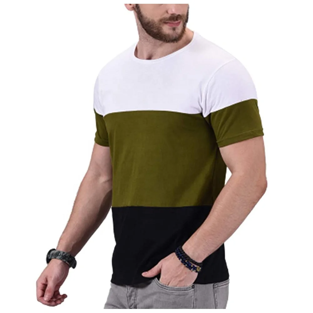 Новый дизайн, Повседневная футболка для мужчин, оптовая продажа, Мужская простая футболка, индивидуальная Мужская футболка с коротким рукавом