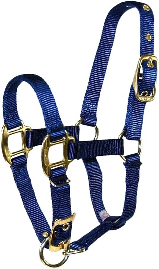 8D SMNV 3/4-Inch Nylon Arabian Horse Halter for 500 to 800-Pound Horse  English Saddle Halters From India