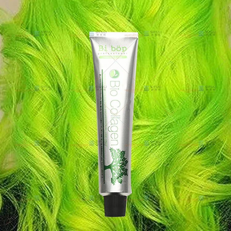 Huati Sifuli bibop 100ml Permanent Professional Ammonia free Salon Use Hair green Dye purple pink silver red color cream