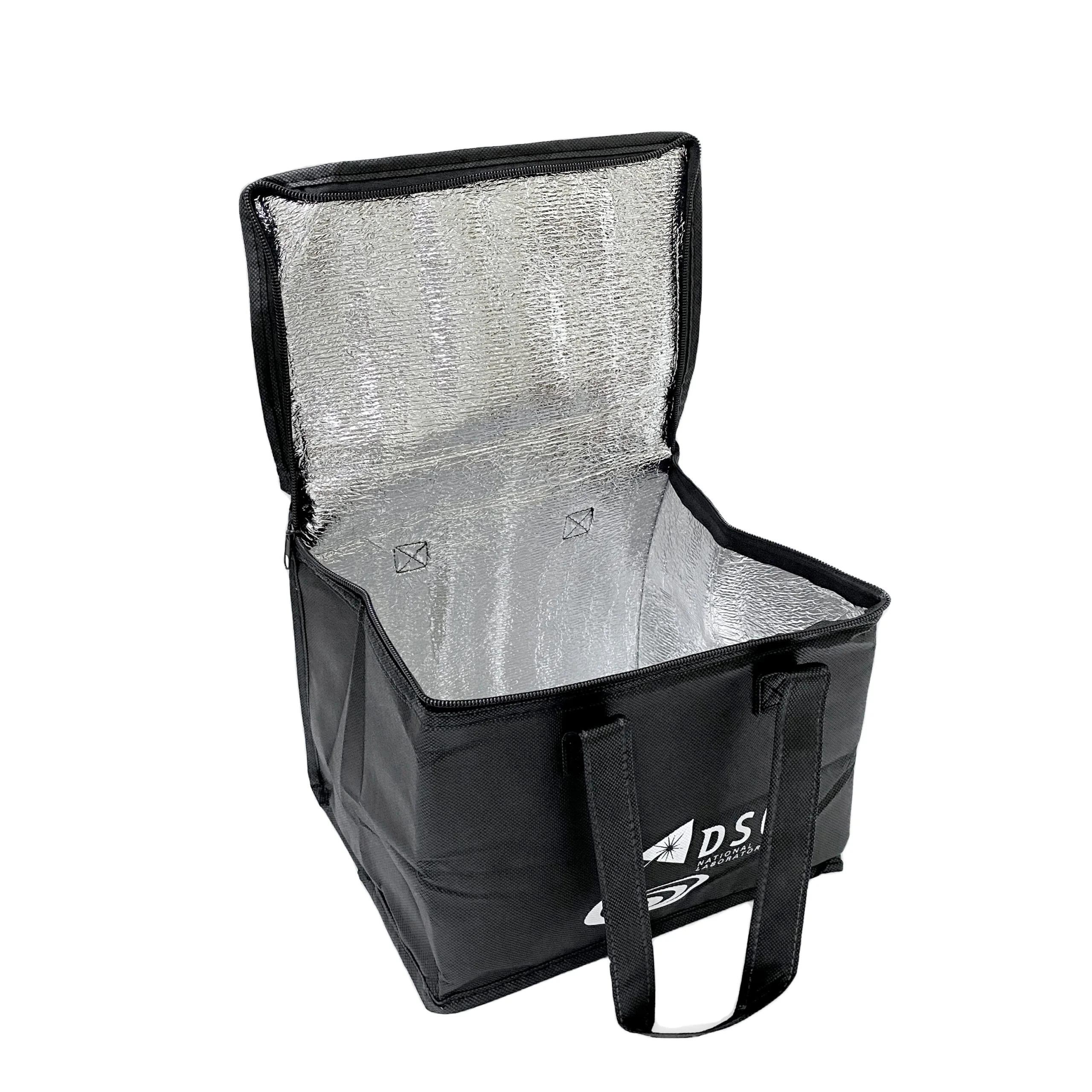 Colorful Customize Design Insulated PP Non Woven Outdoor Food Delivery Cooler Bag with Zipper Waterproof High Quality