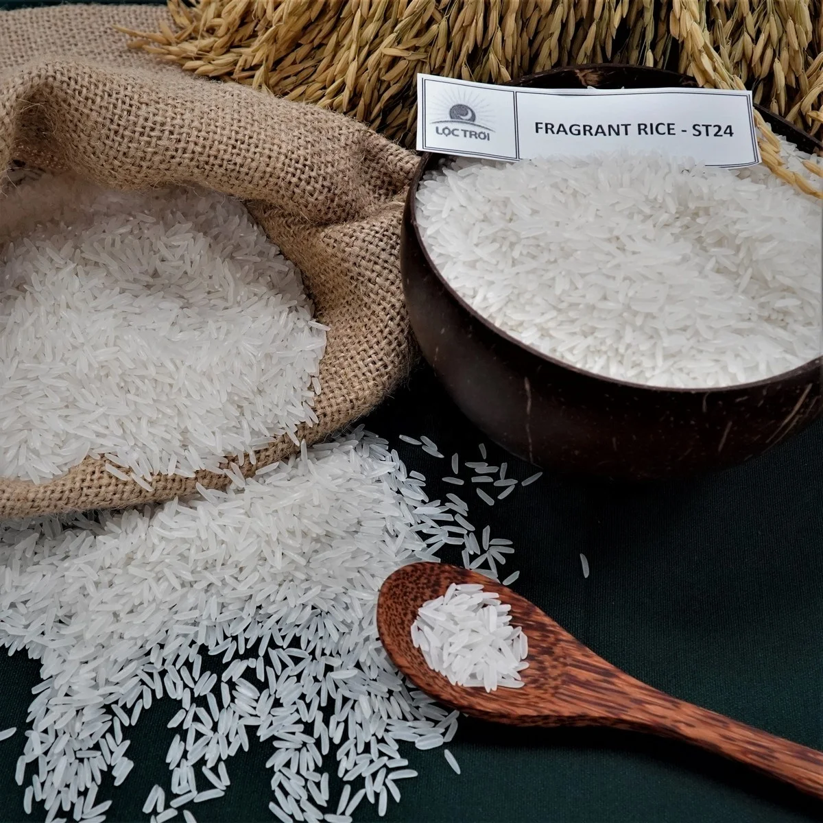 Hot Selling White Dried Long Grain Rice ST24 White Rice Variety from Vietnam Best Supplier Contact us for Best Price