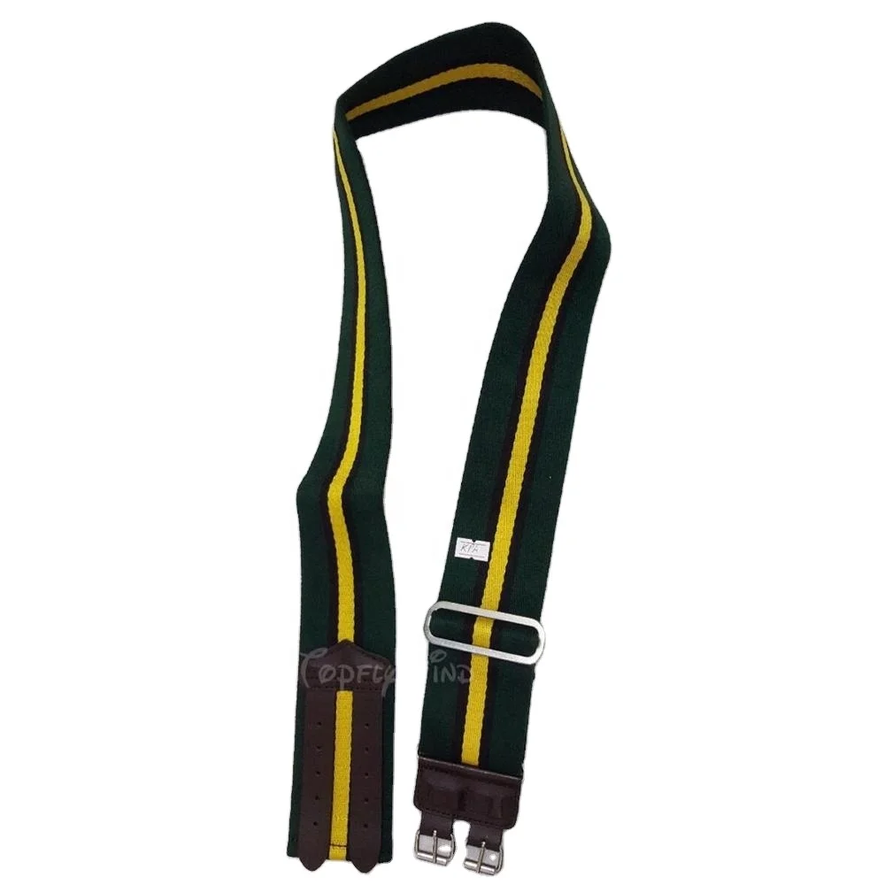 New Style Polyester Cotton Stable Military Belt Army  Military Uniform Police Uniform Made Cotton Wool 2 Buckle Leather Belt