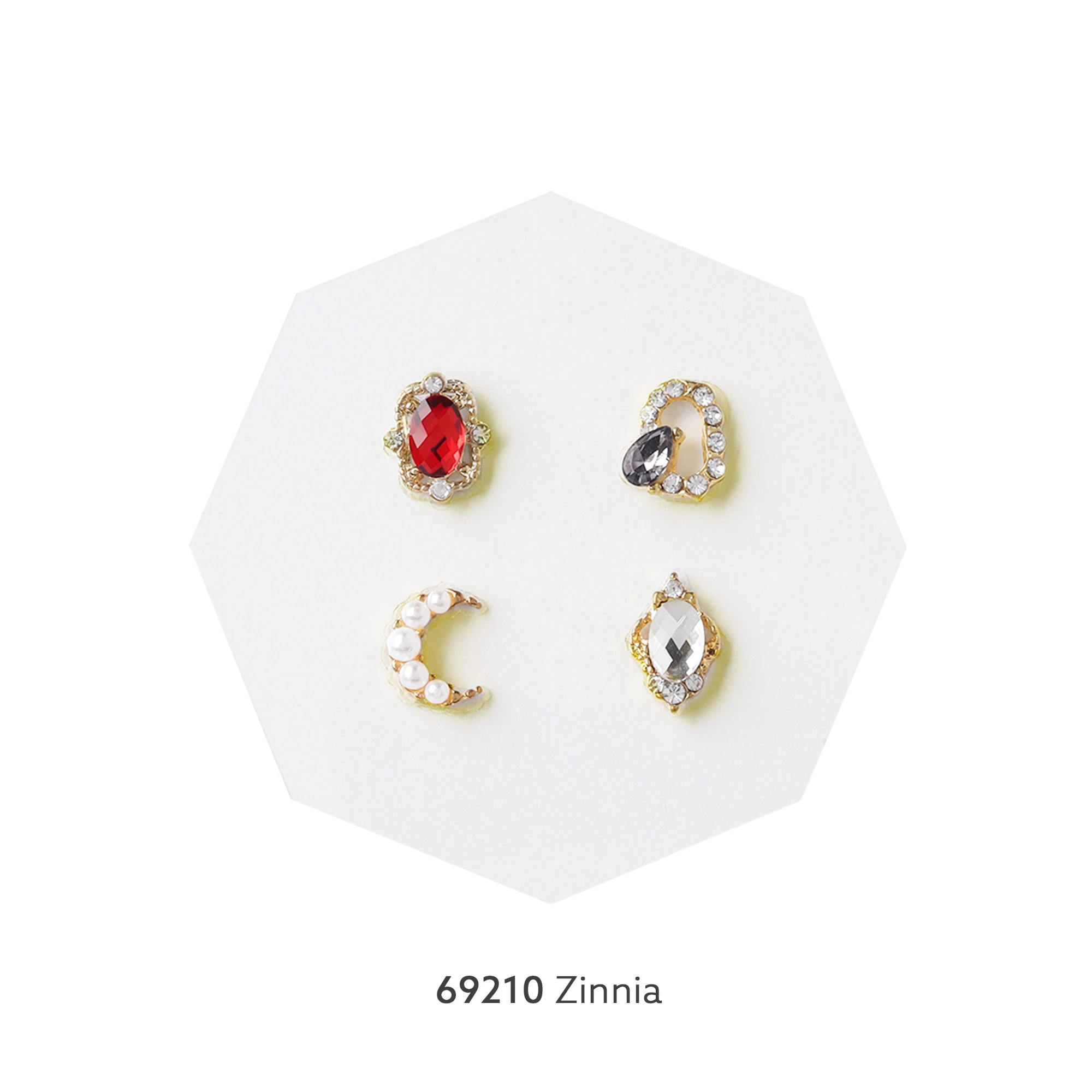 PRISM STONE #69210 Zinnia 3D Jewels Nail Crystal Rhinestone Stone Decoration Stickers, nail art stones Design Korea Oem Odm