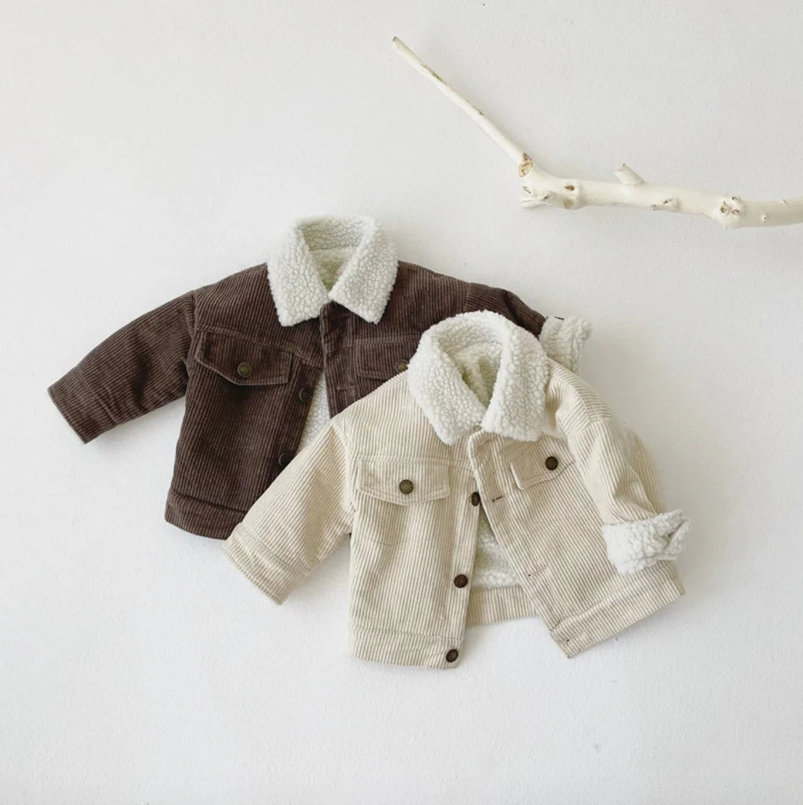 OEM Unisex Kids Corduroy Jacket Kids Boys Jackets 2022 Custom Kid Jacket