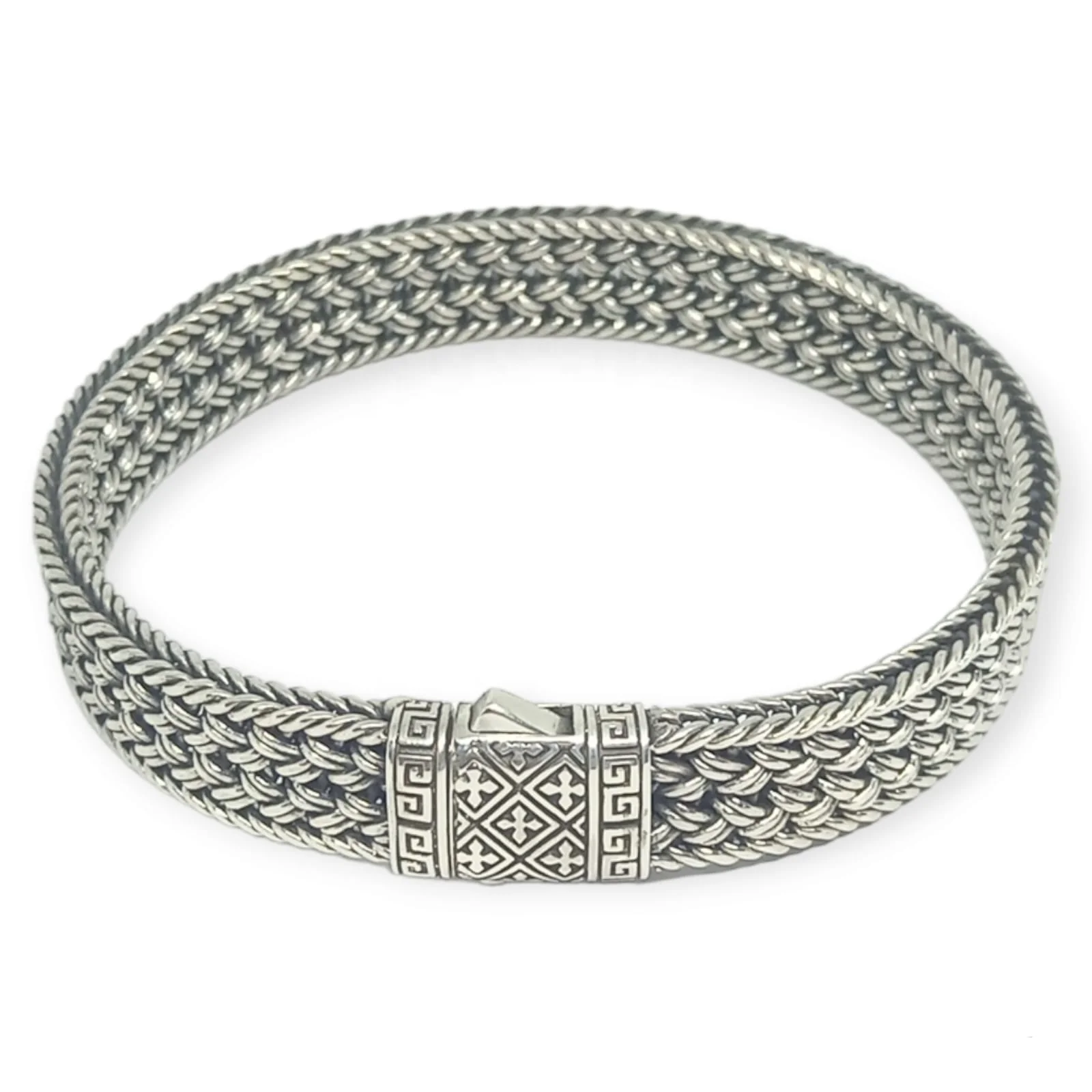 NY-CHB001-V2-Sterling Серебряный браслет-цепочка роскошный дизайн подарок для мужчин и женщин унисекс серебряный браслет классический