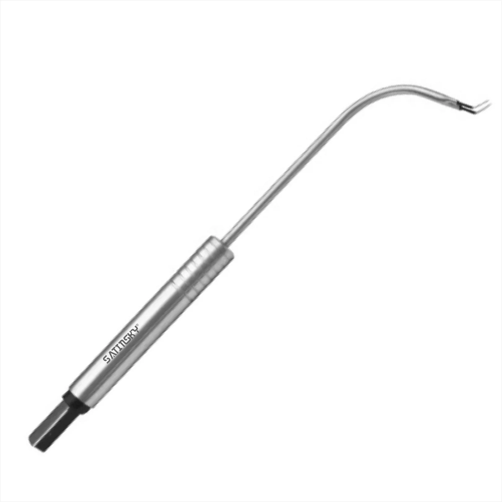Bipolar ENT electrode straight, tip  angulated working length 18cm Electro Surgical Instruments