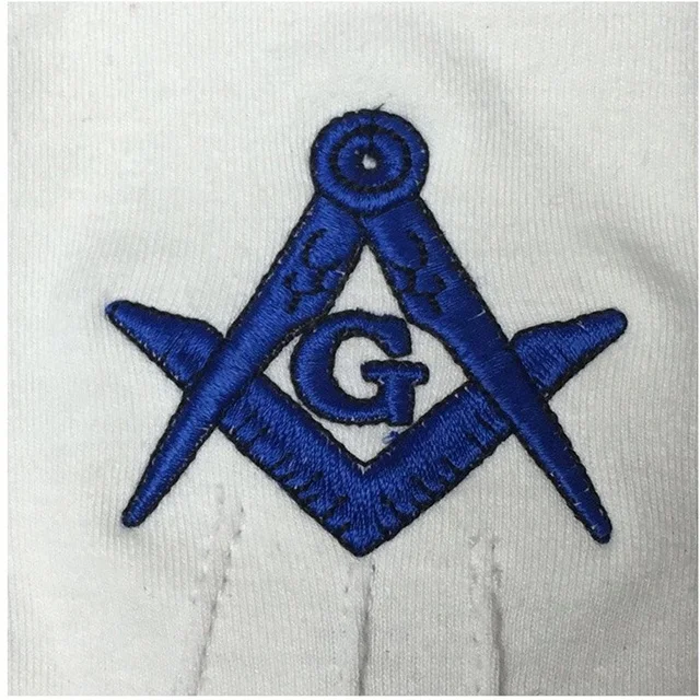 Free size High quality and Hot sale Masonic custom gloves with attractive look and cheap price