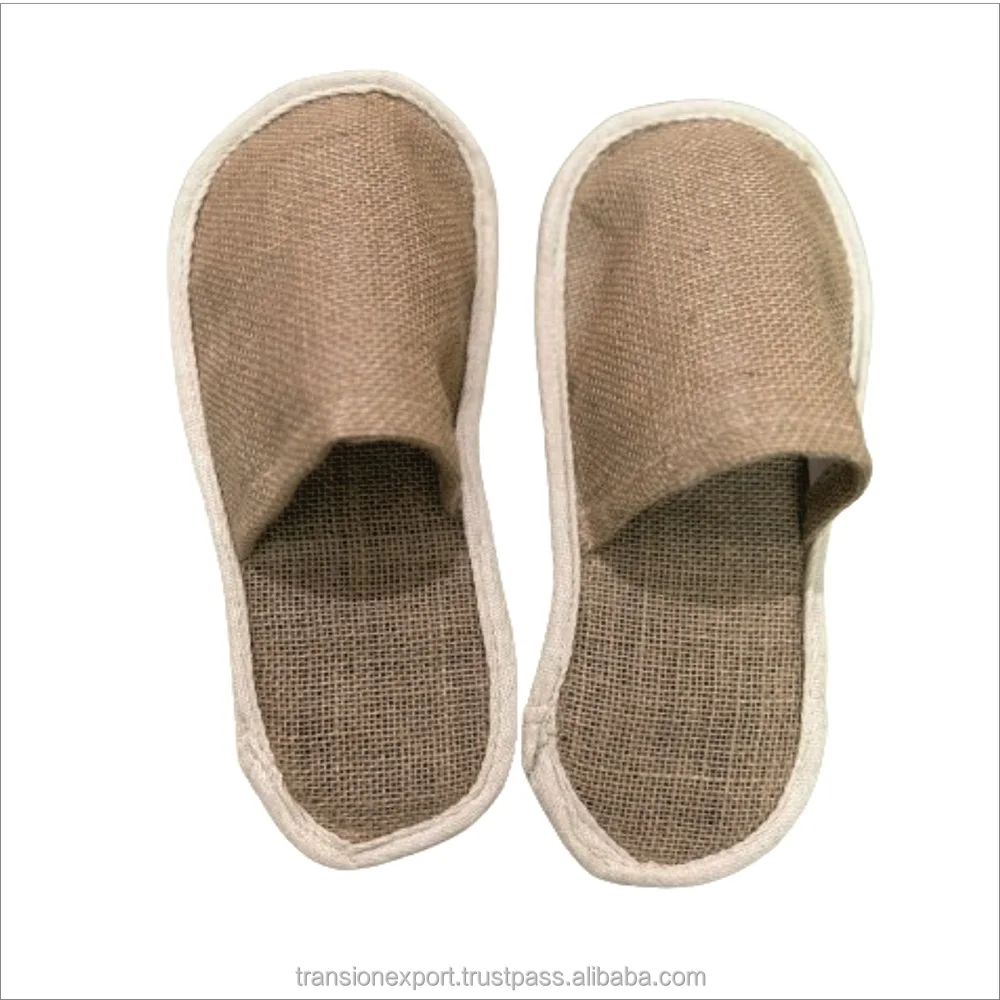 Top quality Hotel Slippers from manufacturer direct sale with coconut fiber bottom layer and jute top layer
