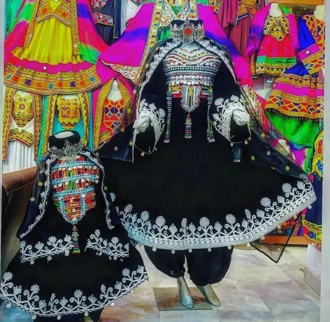 Tribal Ethnic Vintage Kuchi Afghani/Pakistani Dress Awesome Kuchi Party Traditional Multi Color Hot Selling Dress 2020
