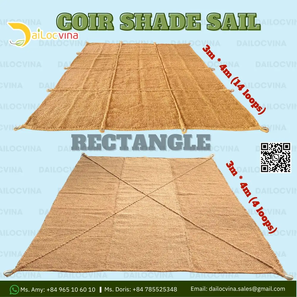 Best Price Coco Fiber Coir Shade Sail Rental For Decoration Made In Vietnam