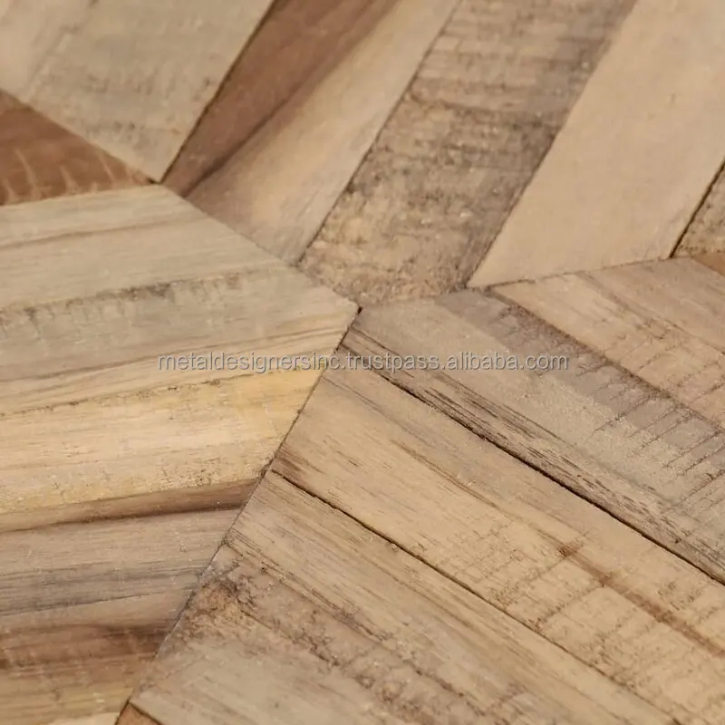 Metal & Wooden Harringbone S/3 Nesting tables for home decor furniture for living room Furniture Simple And Attractive Tables