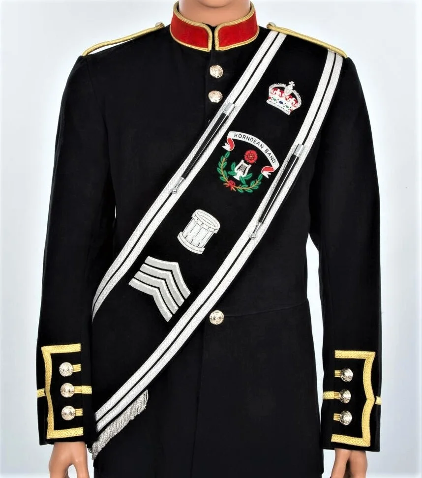 High Quality Hand Made Embroidered Uniform Sash Wire Embroidery Sashes for Uniform Masonic Regalia