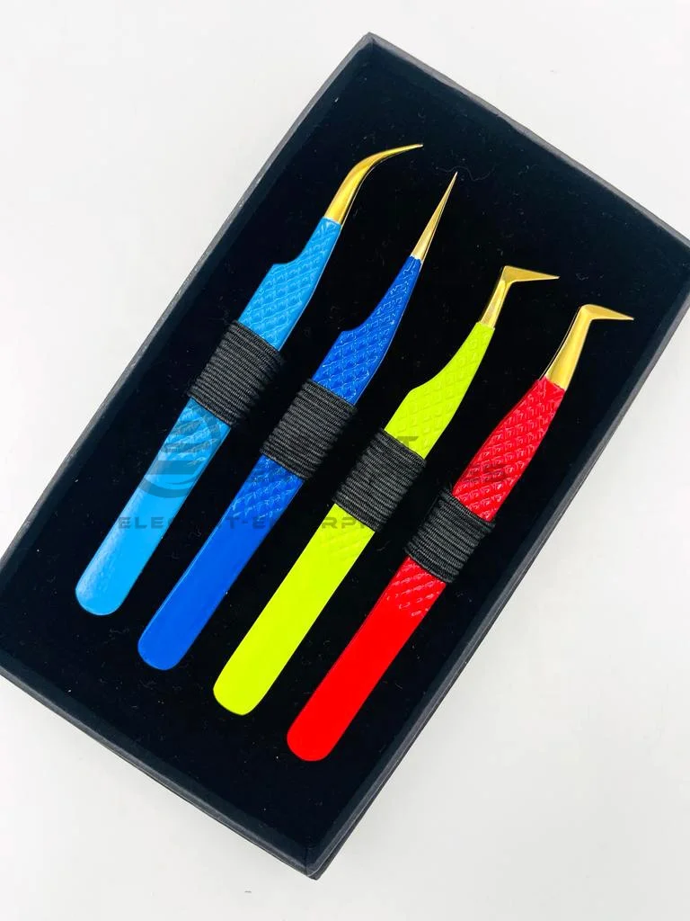 Solid Custom Logo Professional Eyelash Tweezers Holders Bracelets Silicon Rubber Wrist Band Tweezers Protector without Tweezer