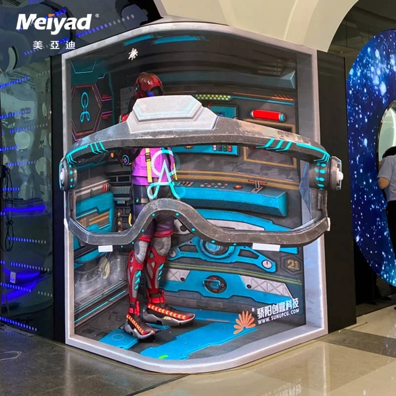 Flexible surface 3D effect immersive experience modern exhibition hall led display