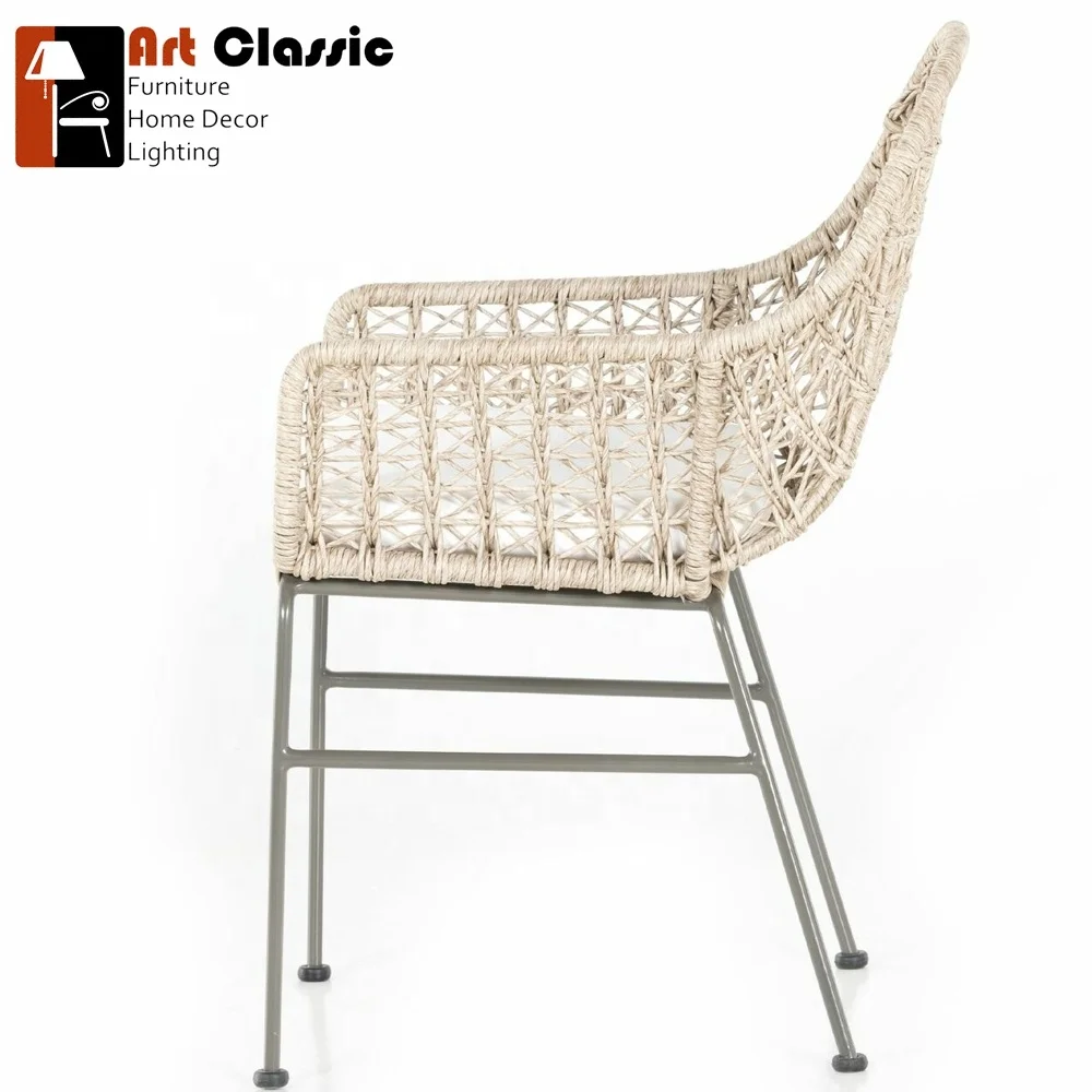 Bari  Dining Chair Natural Woven Rattan/Natural Fiber/Wicker