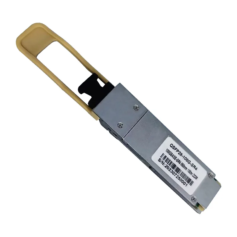 OEM/ODM Hot Selling 100G 100m QSFP28 Fibre Optic Modules 850nm Multi Mode Dual Fiber MPO DDM 100GBASE-SR4 SFP Module