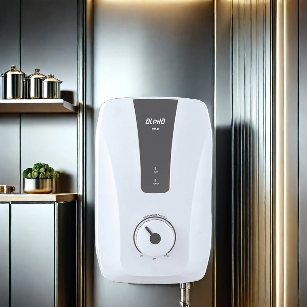 Альфа-FX-EM белый многоточечный Электрический водонагреватель