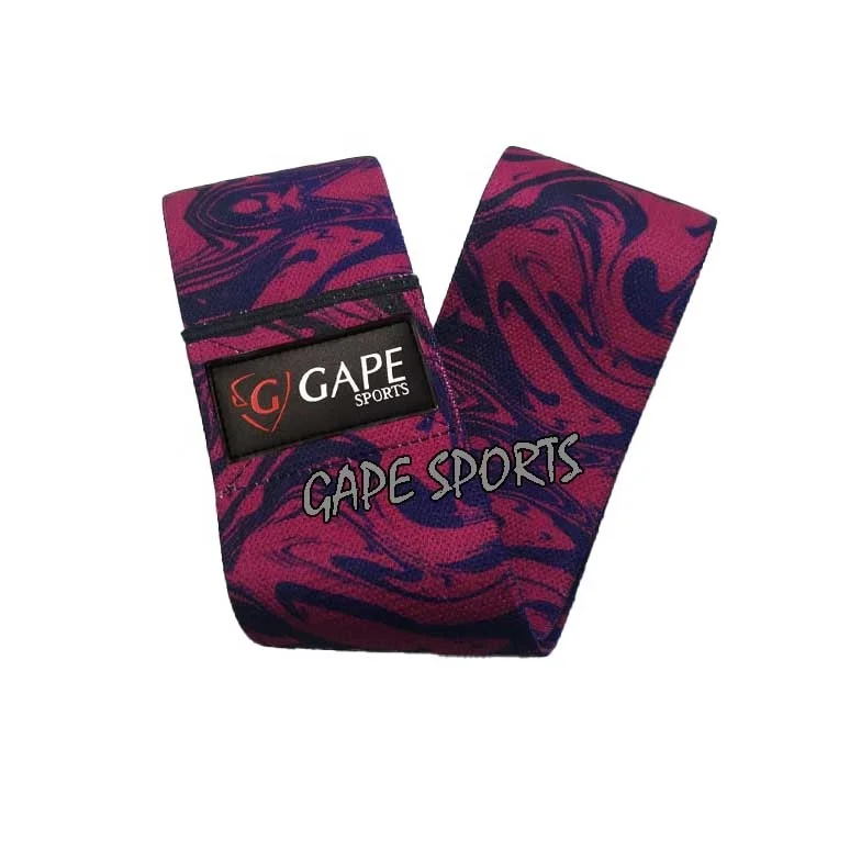 New Arrival Custom Fabric Resistance Bands Custom Logo Fitness Booty Bands For Fitness Exercise of Legs & Butts With Rubber Logo