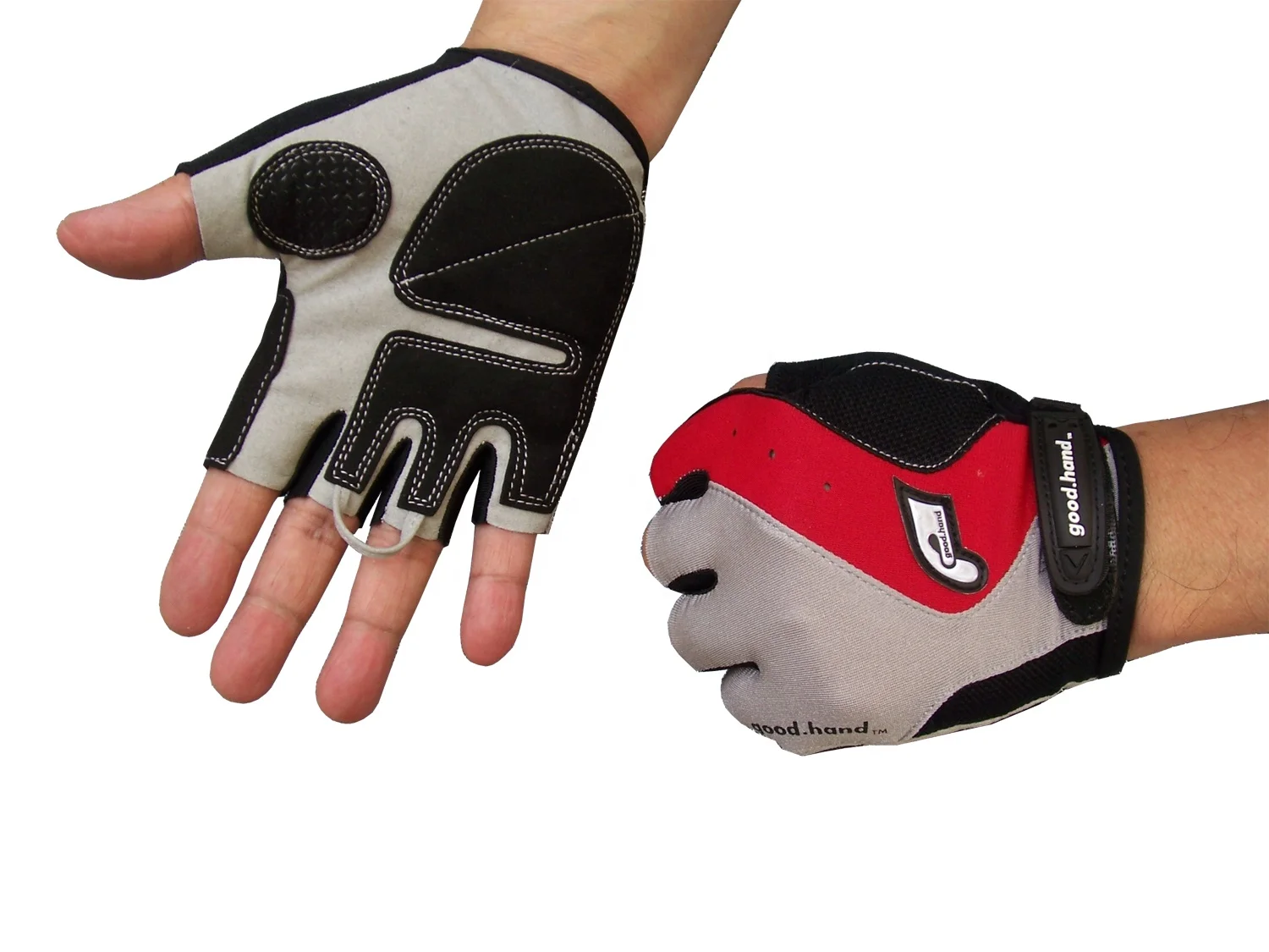 Custom logo	Half finger Breathable Silicone print Anti slip Gel padded Shock resistant Cycling gloves Bike gloves