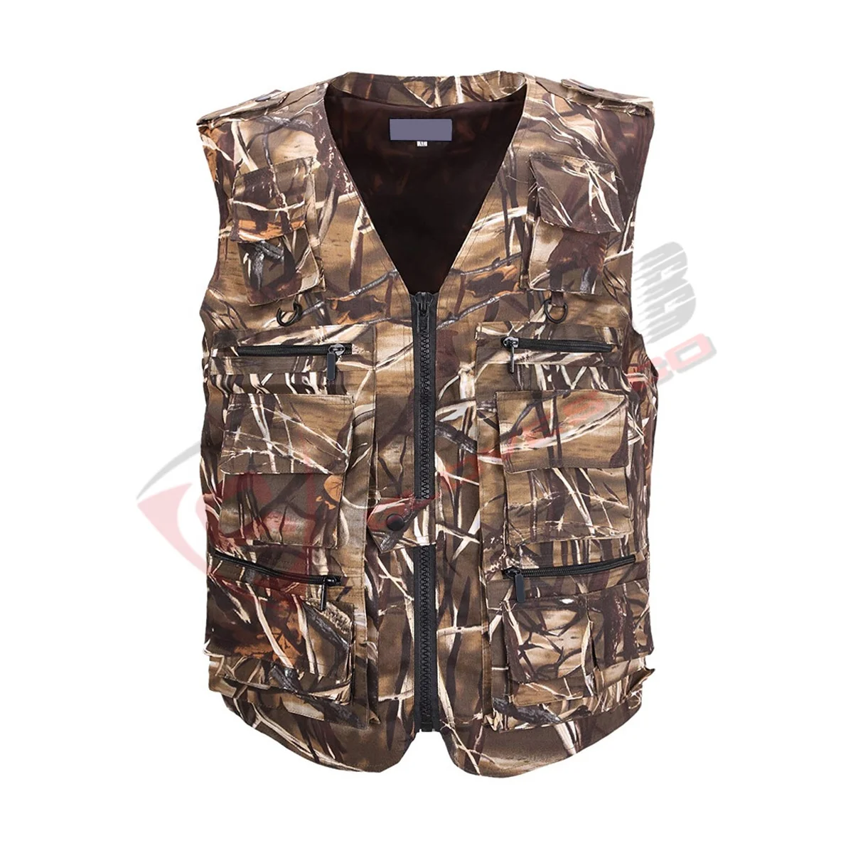 Outdoor Safety Hunting Shooting Oranges-Vest Quick-Dry Multi-Pockets Breathable Fishing Vest & Waistcoat