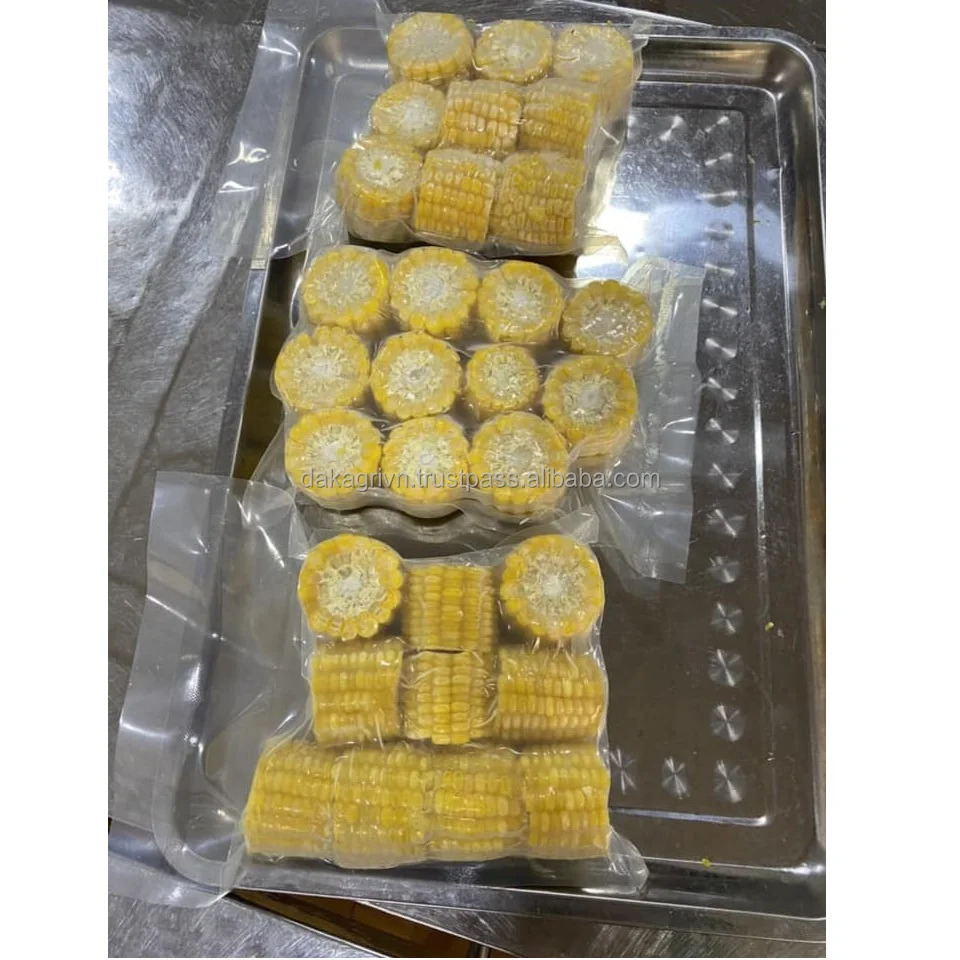 Agriculture GMO Whole Vietnam 24 months Shelf Life Frozen 100% IQF Freezing Process Yellow Corn Whole With Vaccum Packaging