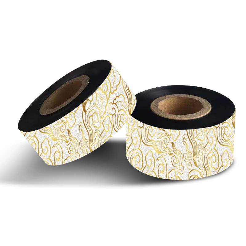 High Quality Thermal Transfer Print the Original Carbon Tape Wax Ribbon Carbon Black Ribbon for zebra Suitable for zebra Printer