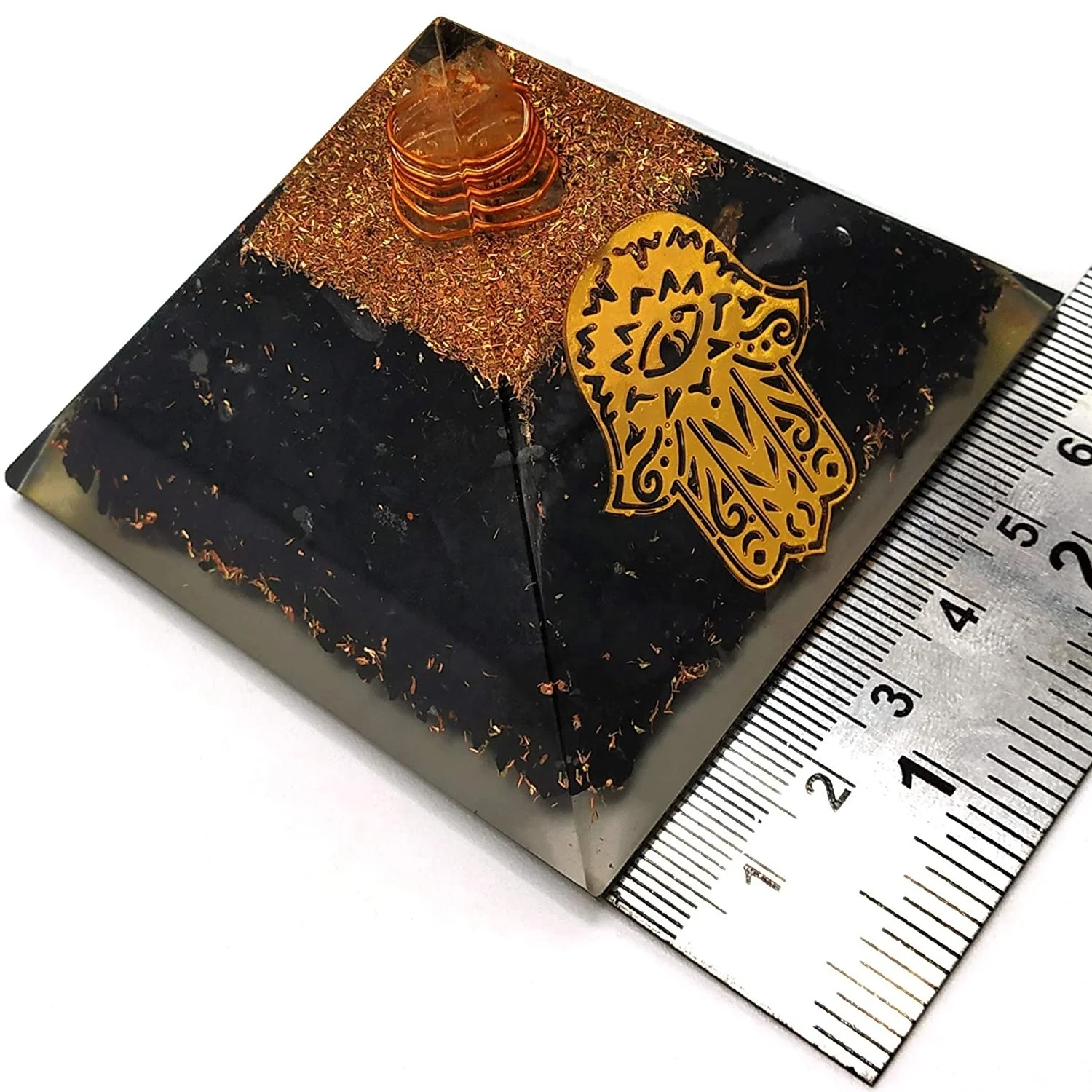 Natural Shungite Orgone Pyramid Orgone Energy Pyramid