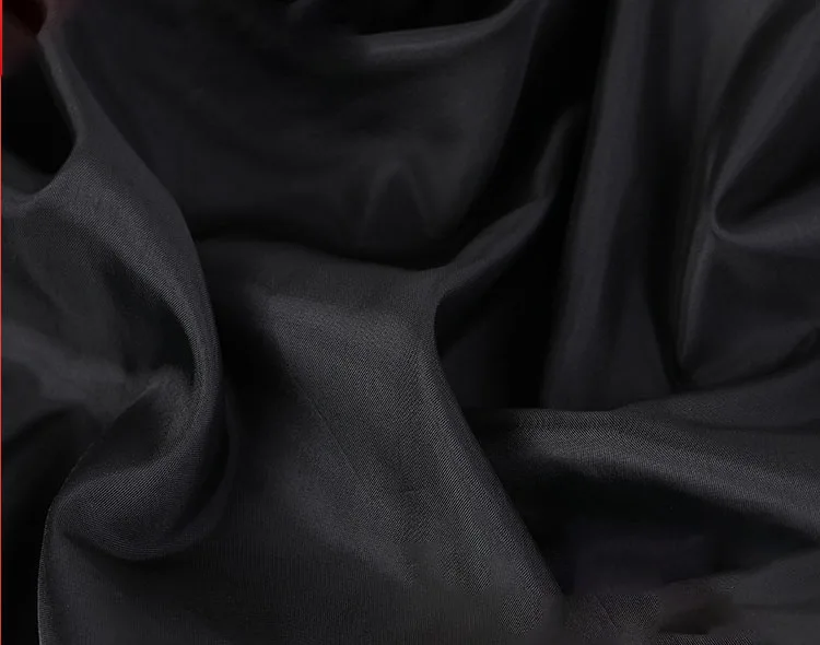 OEM custom logo design 190T black silk polyester taffeta fabric polyester luggage backpack handbag lining fabric