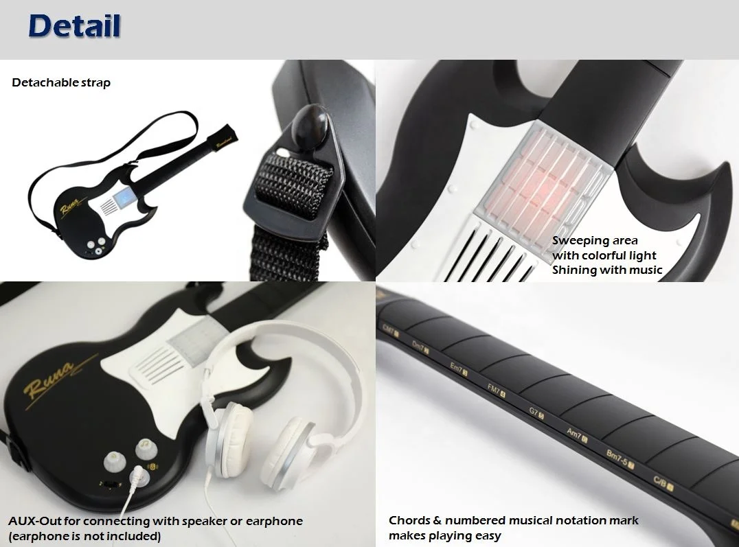 2024 new Rock electronic guitar portable chords Guitar toy for beginner