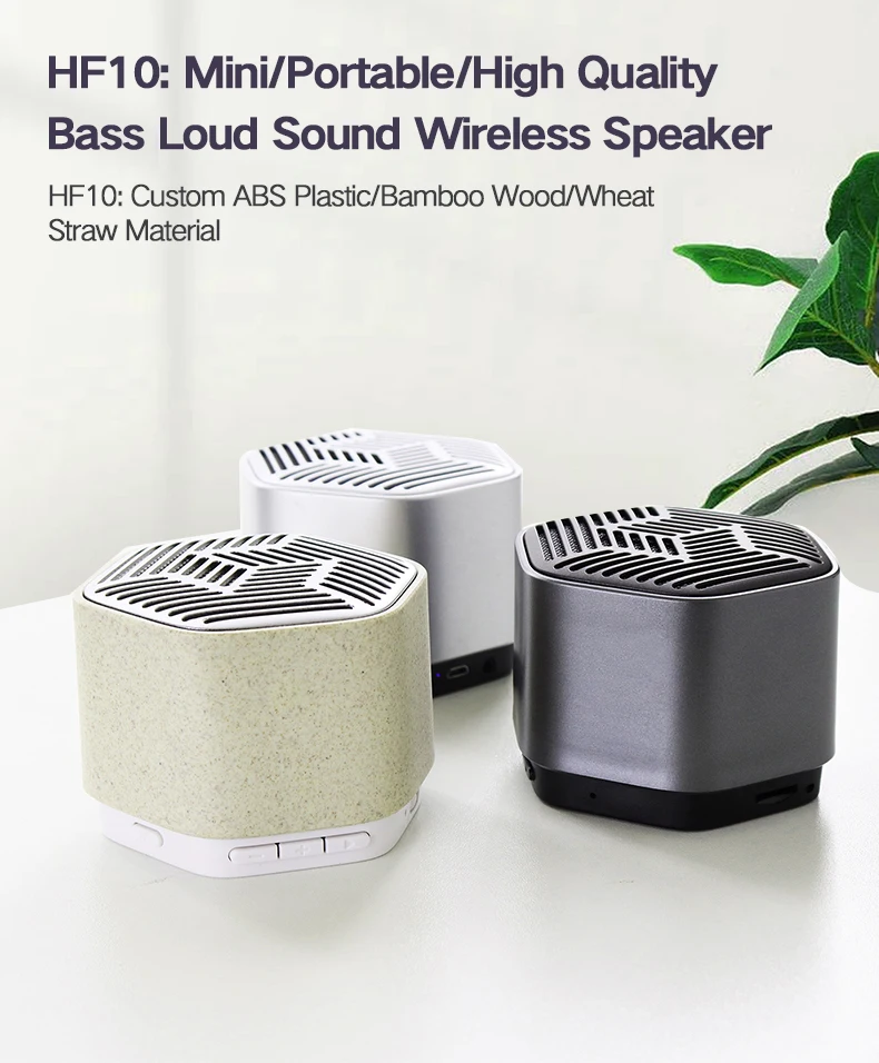 Wholesale 5 Watt Led Mini Subwoofer Desktop Home Tws Speaker Portable Smart Bt Loud Speakers