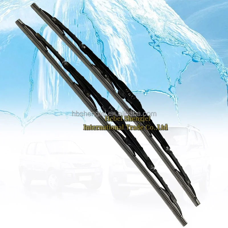 Auto Car Wipers Chrome Windshield Steel Wiper Blade Metal Framed Car Wiper