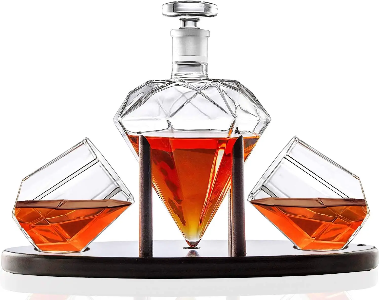 Shine Glass Bottle Groomsman Gift Engraved Decanter for Whiskey Bourbon Rye Gin Vodka