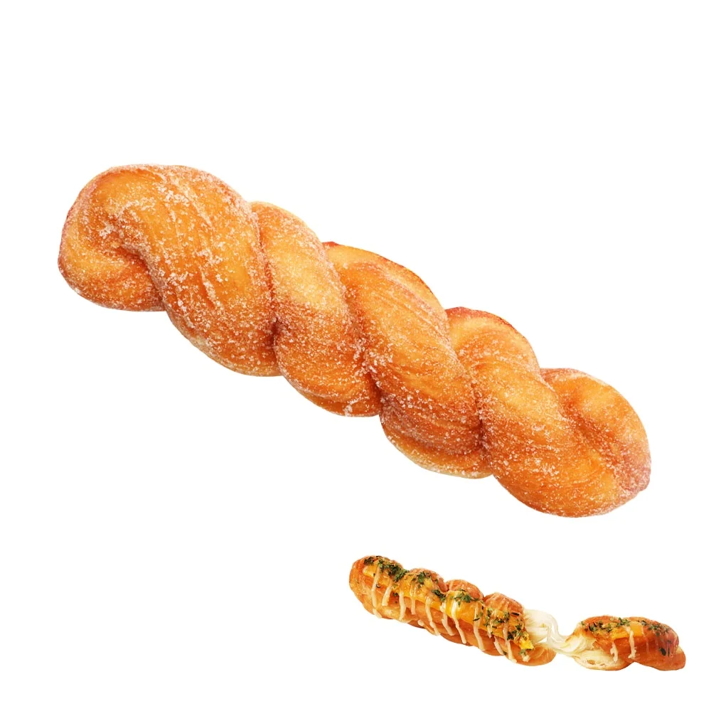 Economic Danish Fluffy Fried Dough Twist Bread Pre-Made Frozen Commuter Food frozen Croissant flaky pastry