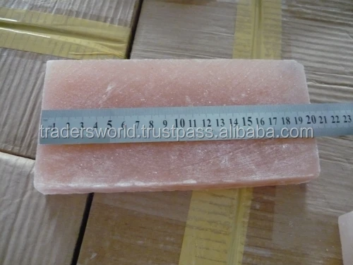 Eco-Friendly 200x100x50mm Himalayan Salt Bricks Carved Natural Crafts for Home Feng Shui Style Decoration