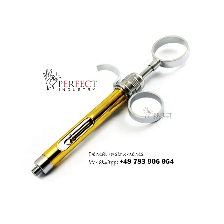 Gold Color Dental Syringe Dental Injection Syringe Professional gold & multi color dental syringes