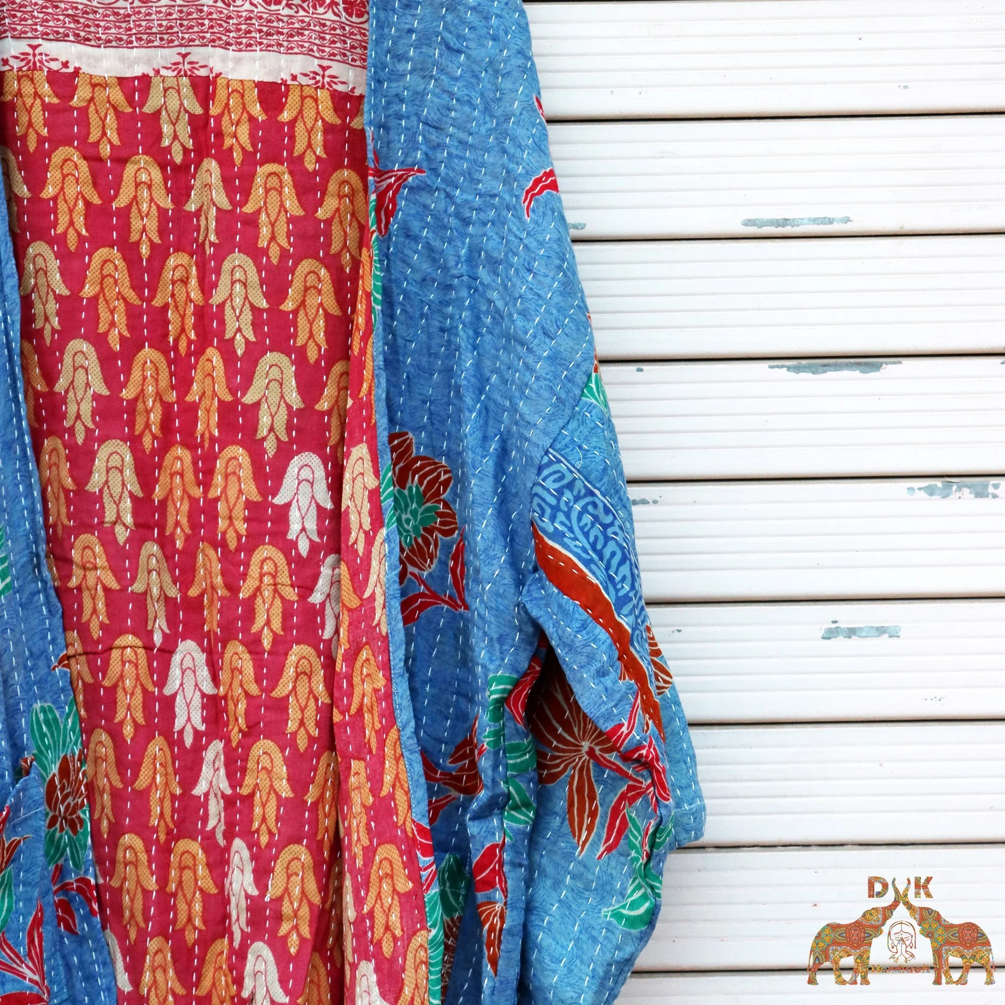 Kimono women floral vintage kantha jacket vintage hippie dress for women fashion clothing old recycle vintage cardigan