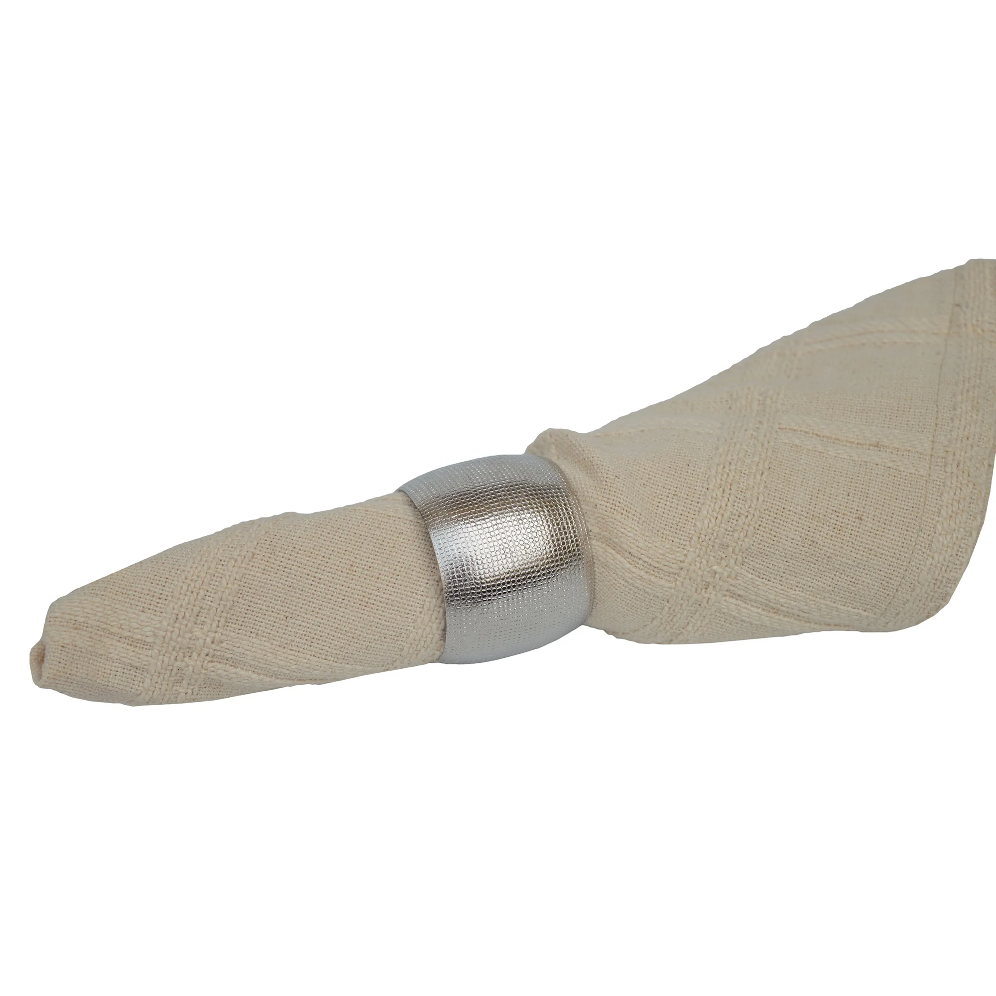 A Classic but Simple Napkin Ring Round in Shape Features a Role Design Wedding Party Hotel Table Decor Supplies Holder