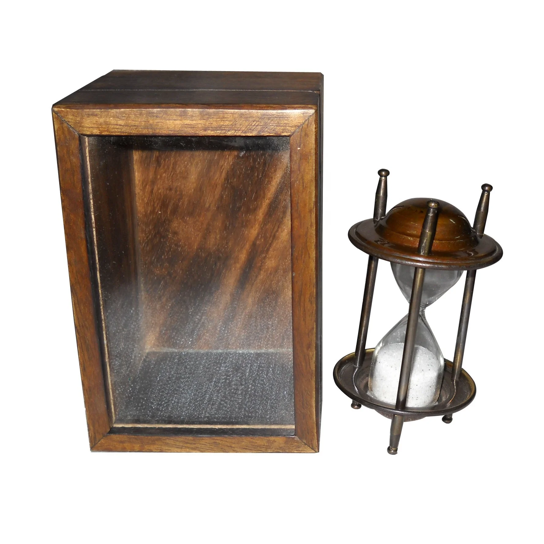 Hot Sale Cheap Decoration Item Decoration Ornaments Holiday Gift Timer Souvenir Metal Glass Sand Waterproof Hourglass Hot Sale