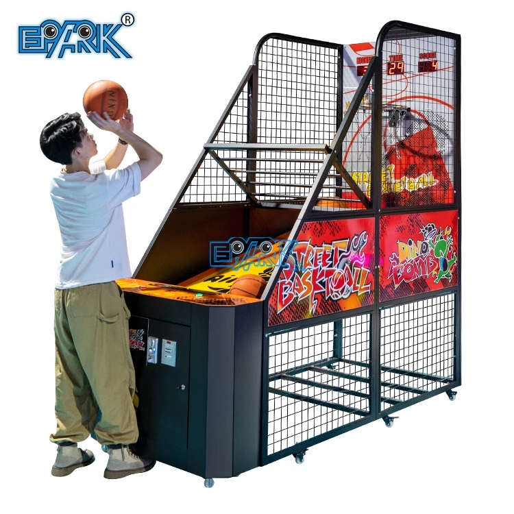 Coin-Operated Indoor Commercial Basketball Arcade Game Machine Children 1 Player Simulator Online Model Maquina De Baloncesto
