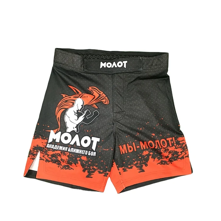 Polyester Custom Sublimation Thai Training Suit MMA Short Fight Kick Boxing Grappling Shorts MMA Gear Pants