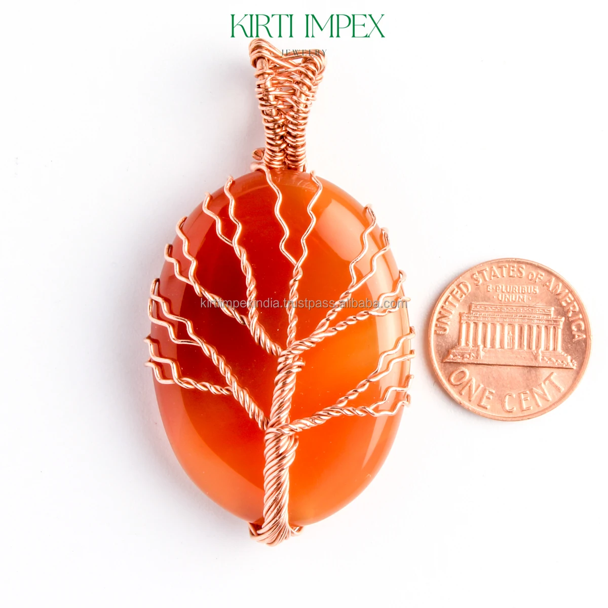 Assorted Crystals Copper Wire Wrapped Tree Of Life Wholesale Vintage Jewelry Reiki American Design Pendant