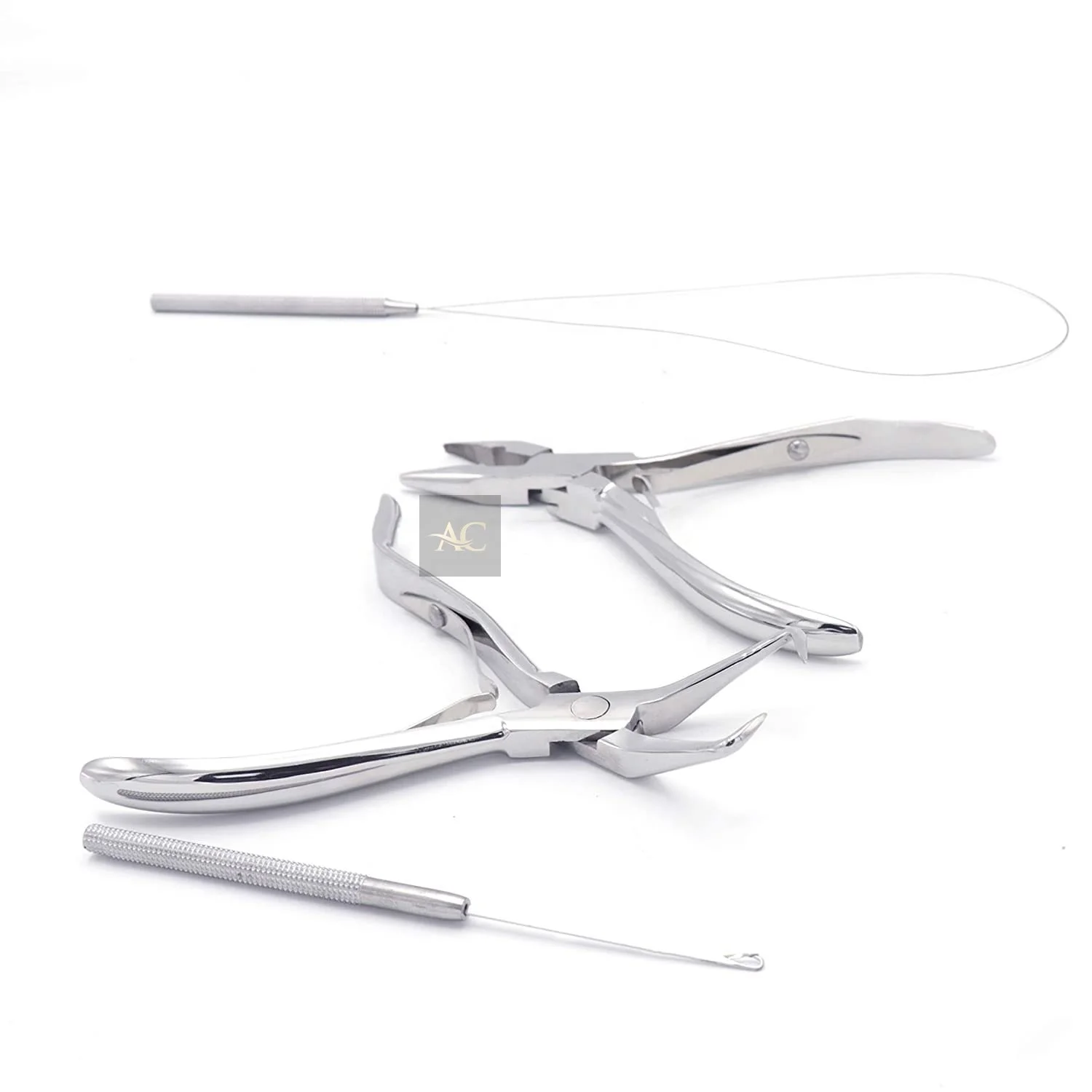 Professional Hair Extensions Tools kit Loop, Chain Hook And Human Hair Extension Fitting & Removal Pliers